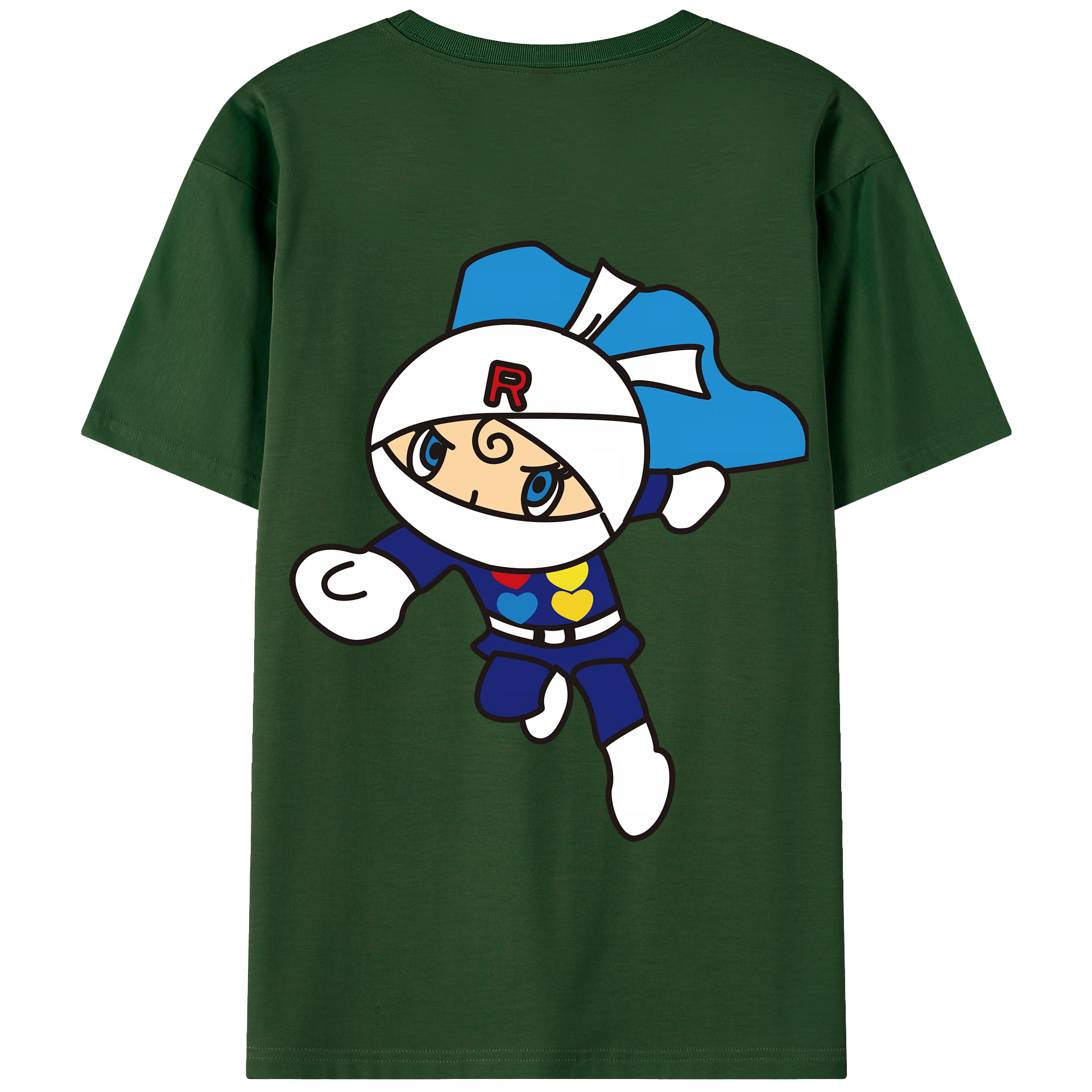 （画像用） アンパンマン Anpanman 綿100％半袖Tシャツ（背面プリント）